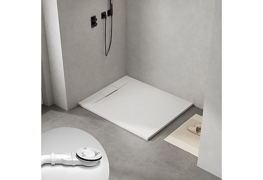 WITEN&NOCK Duschwanne SMC Duschtasse Superflach Rutschfest Duschwanne Stein günstig online kaufen