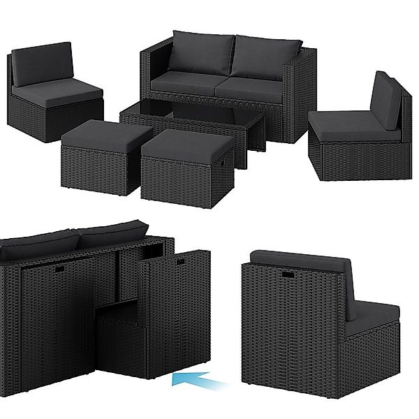 STEELSØN Gartenlounge-Set Noctura, (2er Sofa, 2 günstig online kaufen