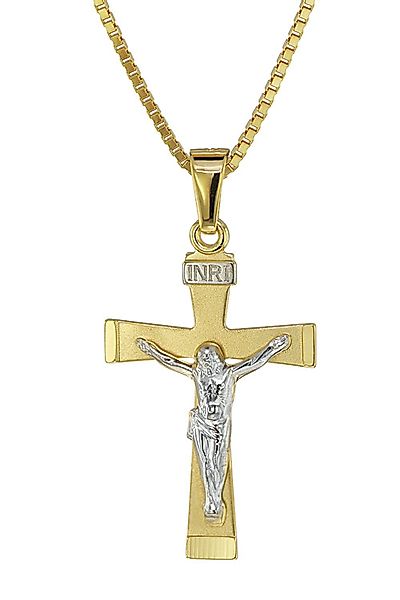 trendor Kette mit Anhänger Kruzifix Gold günstig online kaufen
