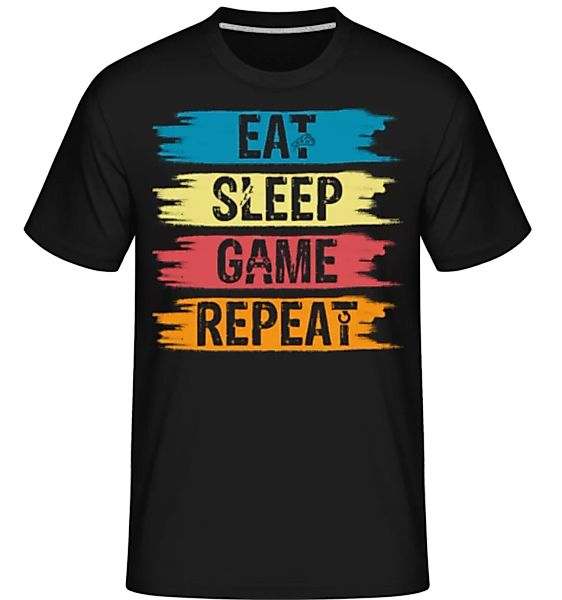 Eat Sleep Game Repeat · Shirtinator Männer T-Shirt günstig online kaufen