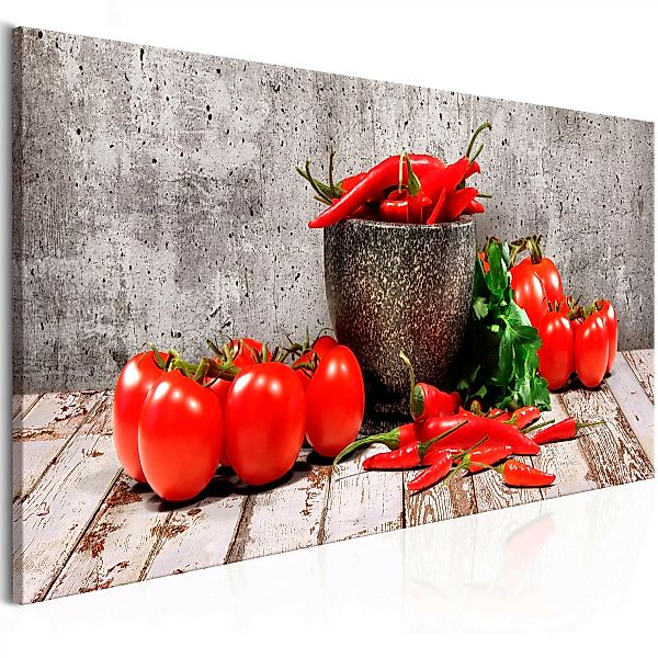 Wandbild - Red Vegetables (1 Part) Concrete Narrow günstig online kaufen