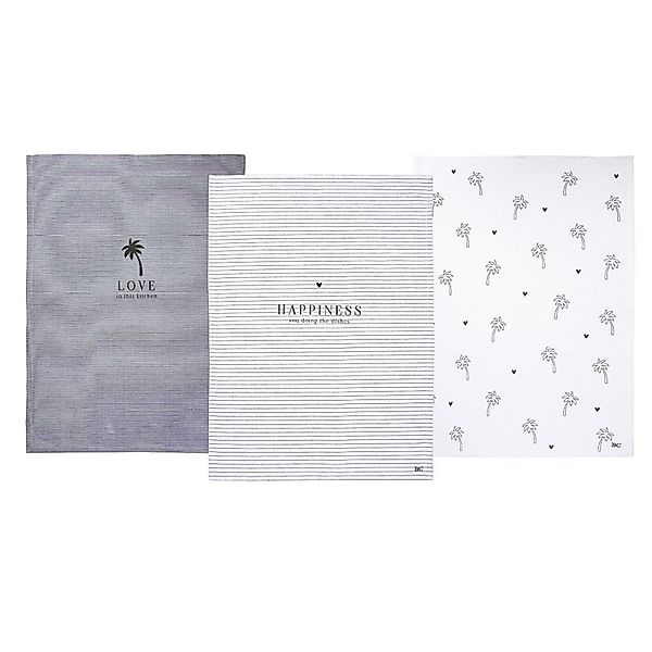 Bastion Collections Geschirrtuch, Farbe: Weiß, Motiv: günstig online kaufen