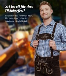 HOFGLANZ Trachtenlederhose Herren Lederhose, traditionelle Trachtenhose günstig online kaufen