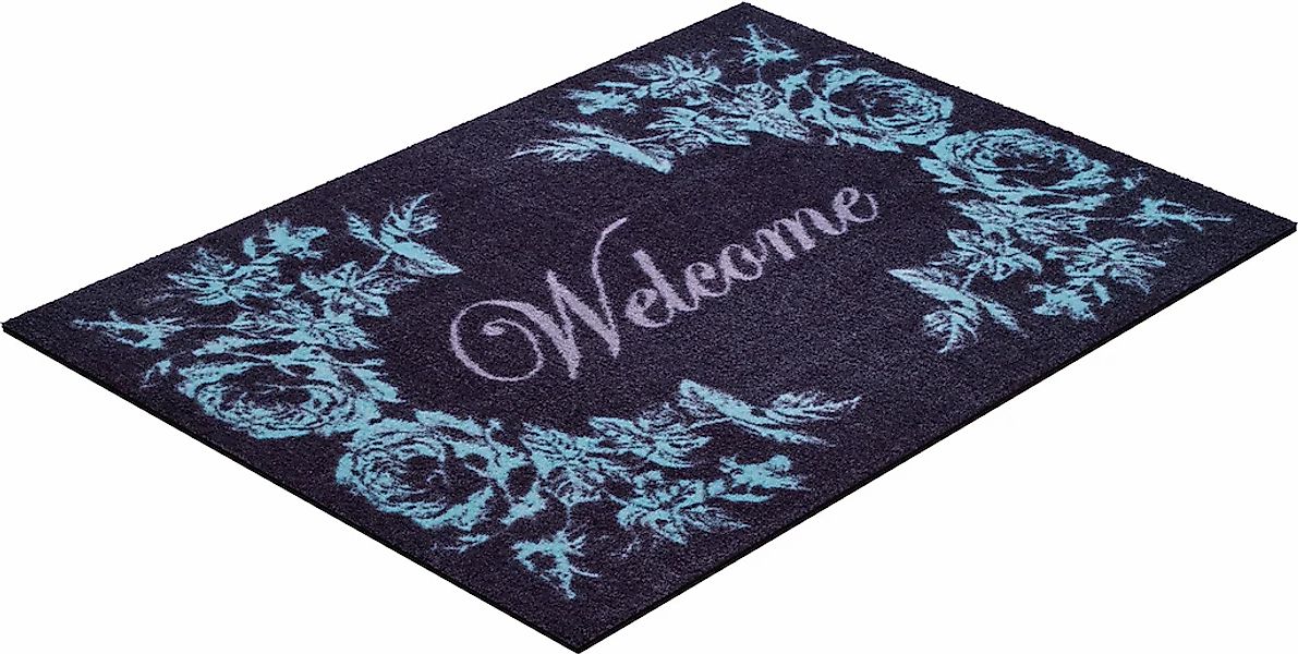 Grund Fußmatte "Welcome" rechteckig 8 mm Höhe Schmutzfangmatte, mit Spruch, günstig online kaufen