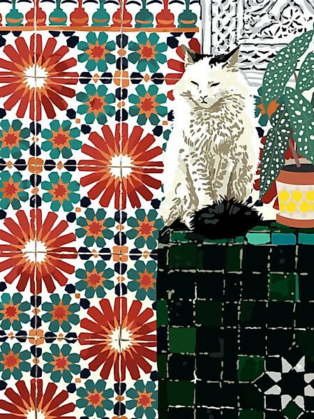 Poster / Leinwandbild - Bohemian Cat günstig online kaufen