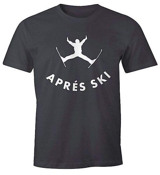 MoonWorks Print-Shirt Herren T-Shirt Apres Ski Sprung Bier Fun-Shirt Moonwo günstig online kaufen