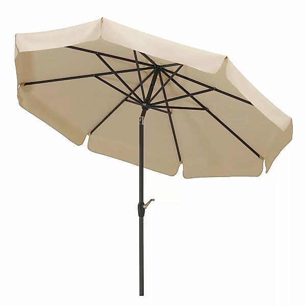 Schneider Marktschirm Orlando Ø 270 cm Natur mit Kurbelmechanik günstig online kaufen