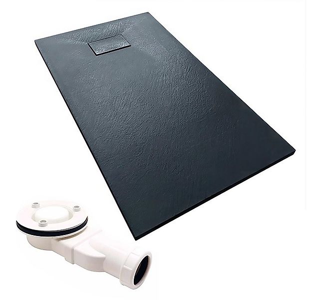 KOLMAN Duschwanne Rechteck VIDAR 100x80x3,2 Steinoptik, rechteckig, Verbund günstig online kaufen