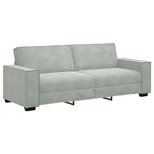 vidaXL 3-Sitzer-Sofa Hellgrau 180 cm Samt 4105030 günstig online kaufen