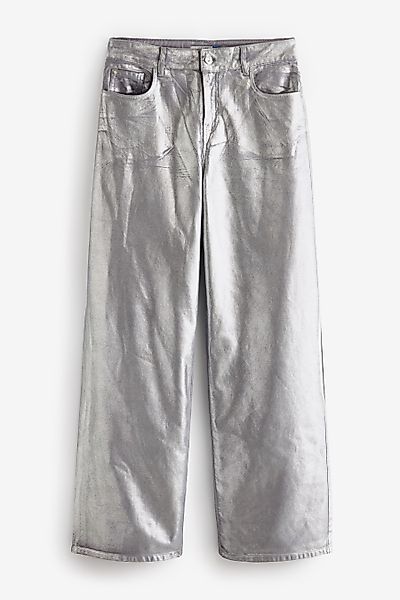 Next Weite Jeans Metallic-Jeans mit weitem günstig online kaufen