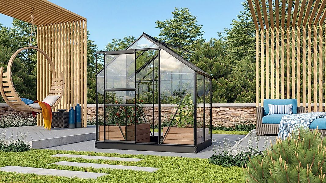 Vitavia Gewächshaus "Venus 2500" Alu-Profile, 3 mm Sicherheitsglas günstig online kaufen