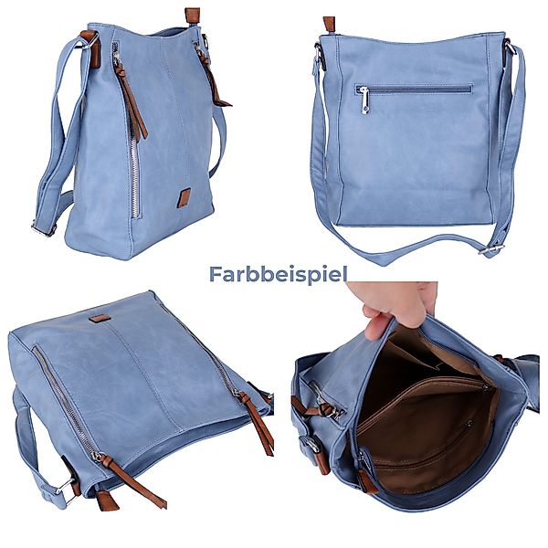 MIRROSI Schultertasche Damen Crossbody Bag, 34x28x10cm günstig online kaufen