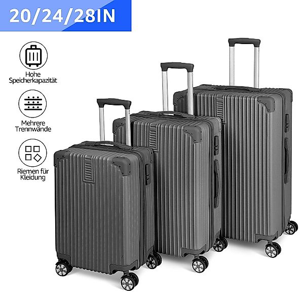 NULSTA Kofferset Handgepäck Koffer M-L-XL 20/24/28in, günstig online kaufen