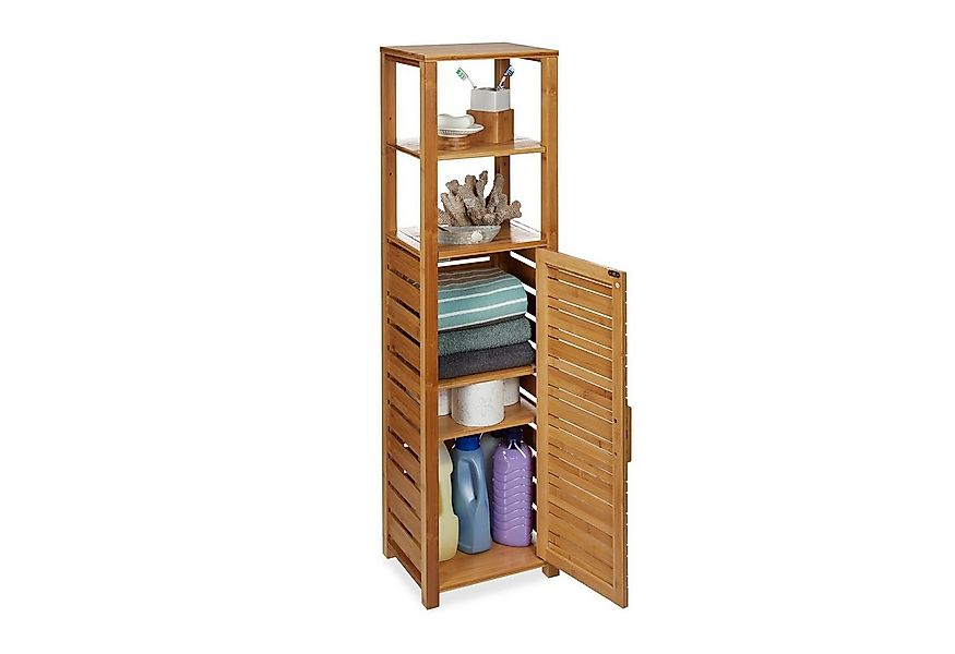 relaxdays Badregal Bambus 6 Ablage günstig online kaufen