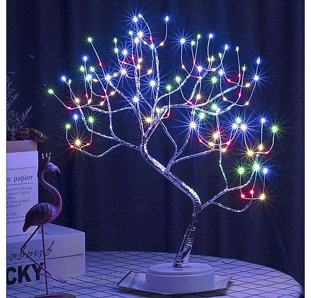 MUPOO LED Baum Künstlicher LED Bonsai Tischleuchte Dekolicht, USB-/Batterie günstig online kaufen