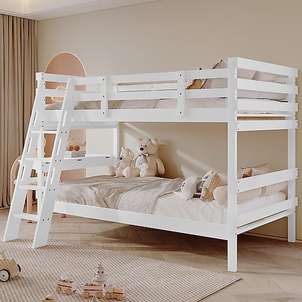Flieks Etagenbett, Kinderbett 90x200cm mit vierstufiger günstig online kaufen