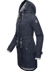 PEAK TIME Regenjacke "L60042" mit Kapuze stylisch taillierter Regenmantel f günstig online kaufen