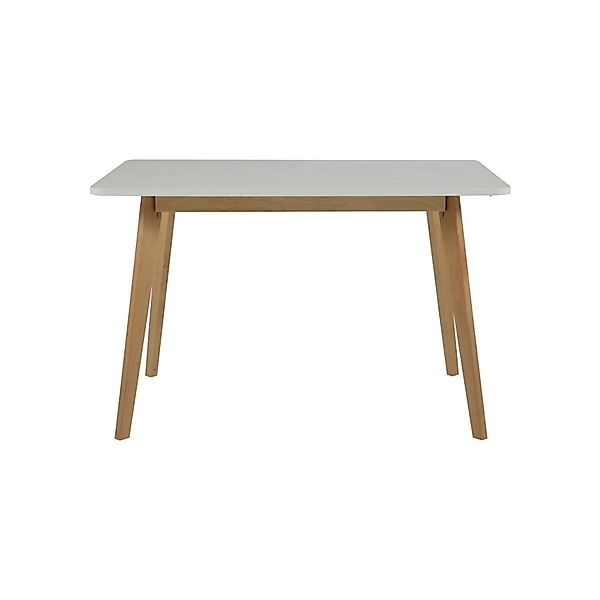 ebuy24 Esszimmertisch Rolf 80x120 cm in Weiß mit Einem Gestell aus Birke günstig online kaufen