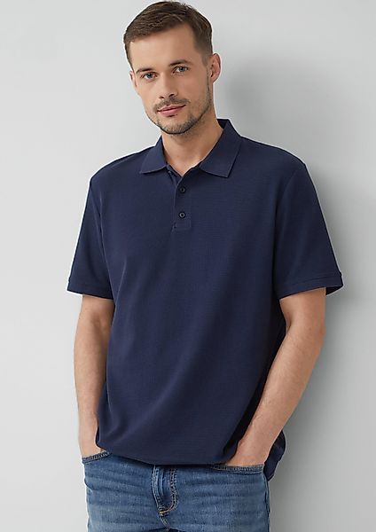 s.Oliver Kurzarmshirt Poloshirt aus Waffelpiqué günstig online kaufen