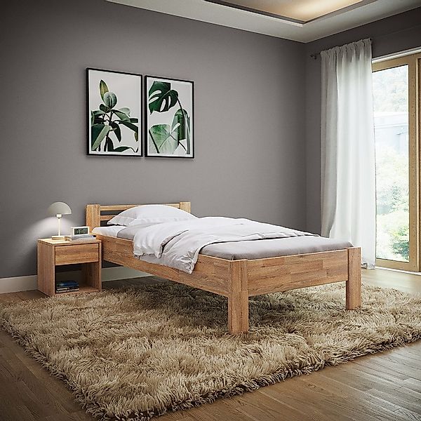 skølm Bettgestell Fenrir, aus Eiche Massivholz, günstig online kaufen