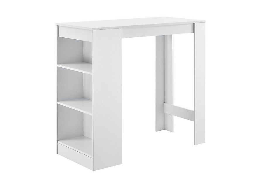 en.casa Bartisch, Bartisch, »Kouvola« Bartheke mit Ablagefach Weiß günstig online kaufen