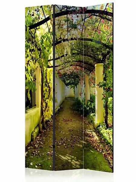 artgeist Paravent Romantic Garden [Room Dividers] grün-kombi Gr. 135 x 172 günstig online kaufen