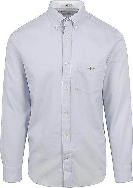 Gant Casual Hemd Honeycomb Texture Hellblau - Größe M günstig online kaufen