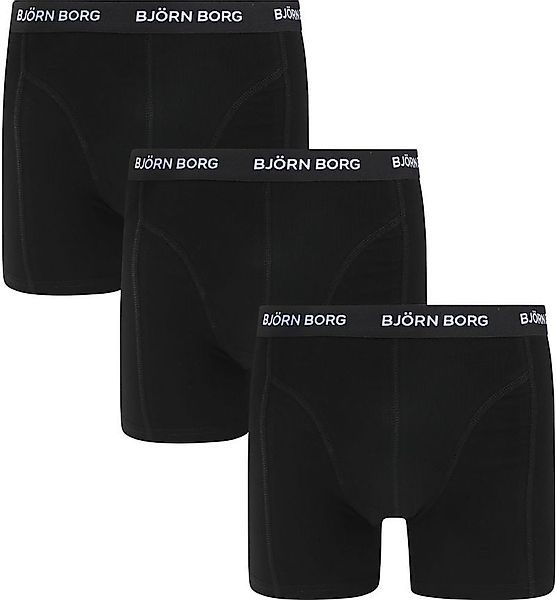 Bjorn Borg Bio-Baumwoll-Boxershorts 3er-Pack Schwarz - Größe L günstig online kaufen