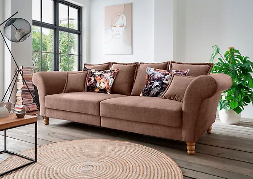 Home affaire Big-Sofa »Tassilo Mega Sofa mit viel Platz, bequem durch Kalts günstig online kaufen