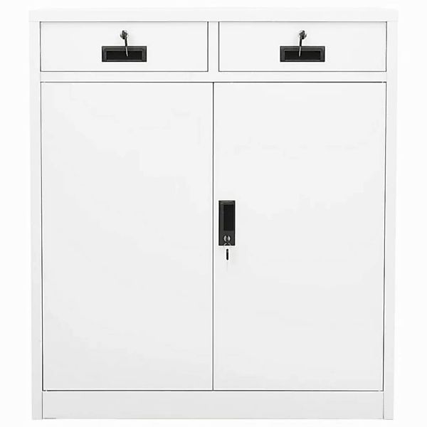 vidaXL Aktenschrank Büroschrank Weiß 90x40x102 cm Stahl günstig online kaufen