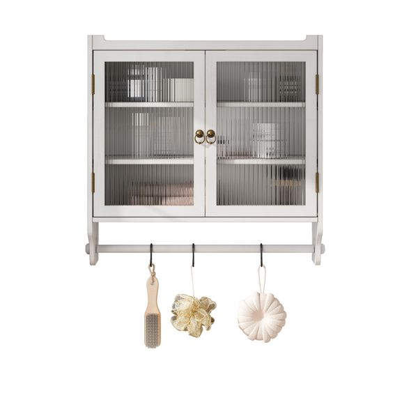 OKWISH Hängeschrank Wandhängeschrank,Glas-Wandregal (Vintage 63 cm günstig online kaufen