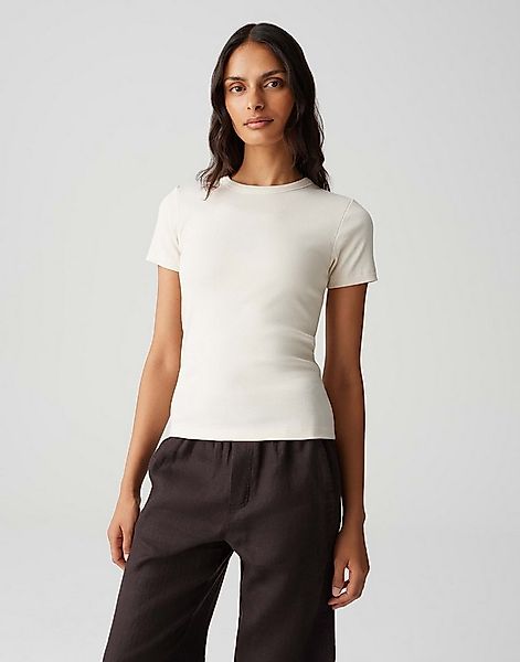OPUS T-Shirt SAMUNA Feines Rippshirt Slim aus BCI Cotton Mix günstig online kaufen