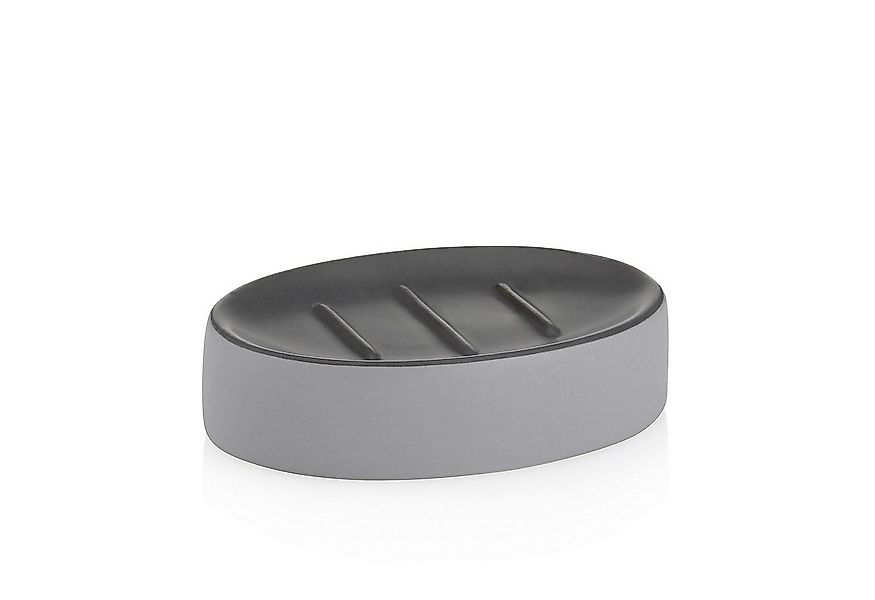 kela Seifenschale Matsi, Breite: 8,5 cm, Ø 7 cm, matte Optik, schwarze Aufl günstig online kaufen