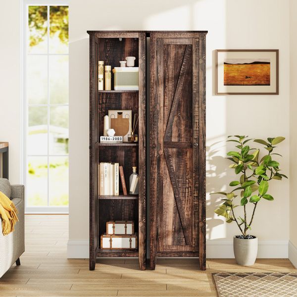 COSTWAY Hochschrank Badschrank schmal mit Tür günstig online kaufen