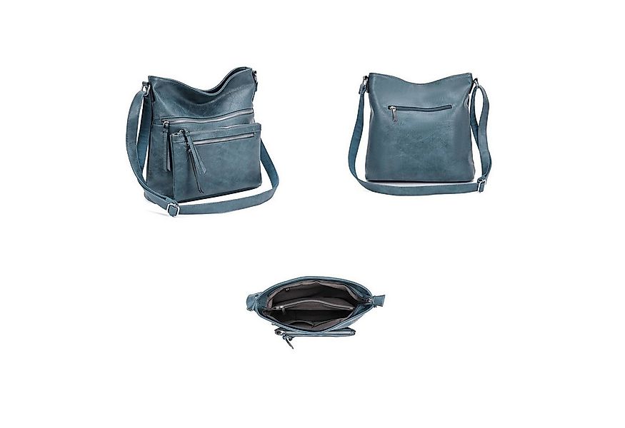 ITALYSHOP24 Schultertasche Damen Tasche Umhängetasche Shopper CrossOver Han günstig online kaufen
