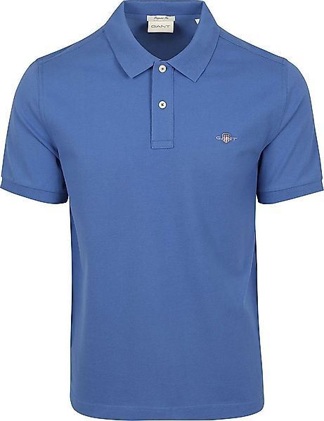 Gant Shield Piqué Poloshirt Kobaltblau - Größe XL günstig online kaufen