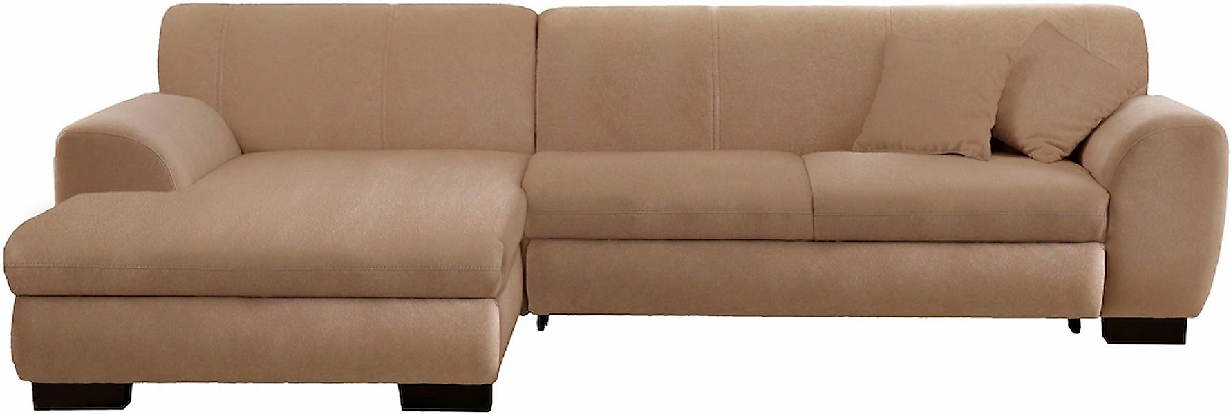 Home affaire Ecksofa "Nika zeitlos und elegant, L-Form" wahlweise mit Bettf günstig online kaufen