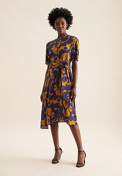seidensticker Sommerkleid Schwarze Rose Kurzarm Rundhals Geometrische Muste günstig online kaufen