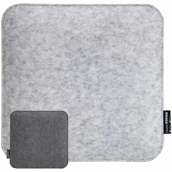 Dune Design® Stuhlkissen Filz Soft viereckig Grau 35x35cm grau günstig online kaufen