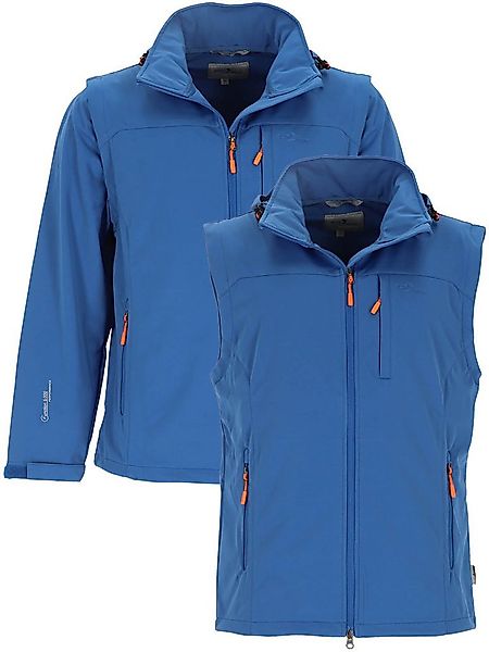 Blue Wave Softshelljacke Jan Herren Outdoor-Jacke Jan mit abzippbaren Ärmel günstig online kaufen