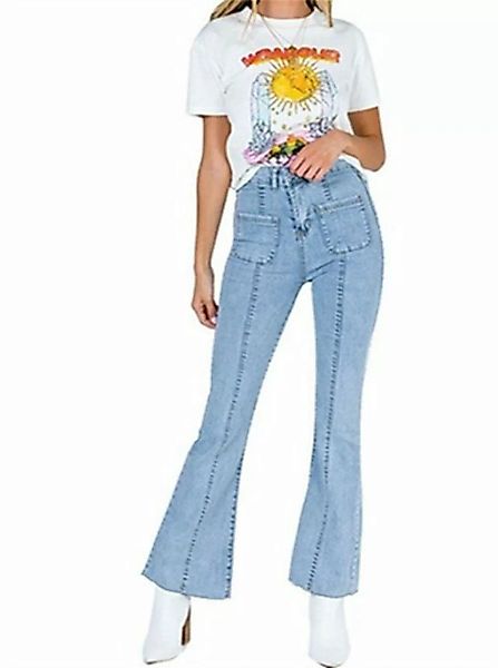 AFAZ New Trading UG Stretch-Jeans Schlagjeans für Damen Stretch-Denim Slim- günstig online kaufen