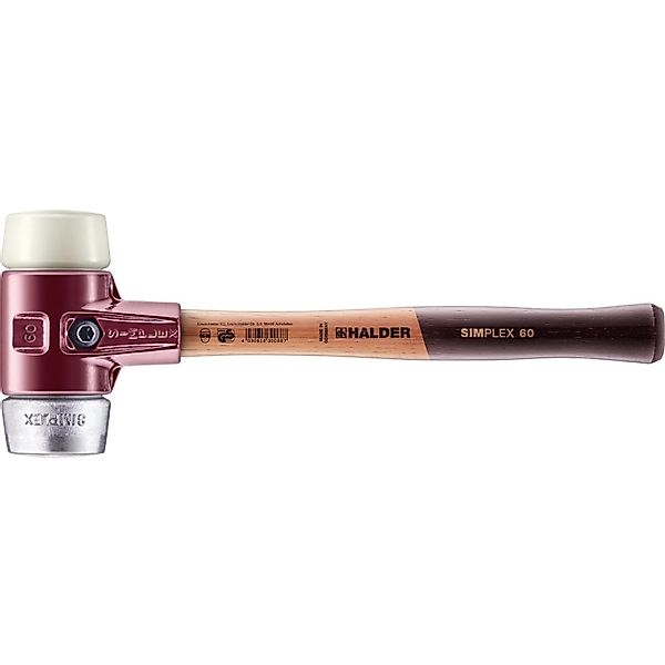 Halder Simplex Schonhammer Ø 60 mm Nylon   Weichmetall günstig online kaufen