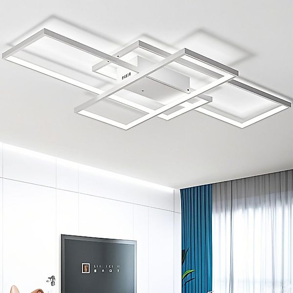 Masbekte Deckenleuchte, 90*50cm LED Deckenlampe, Weiße günstig online kaufen