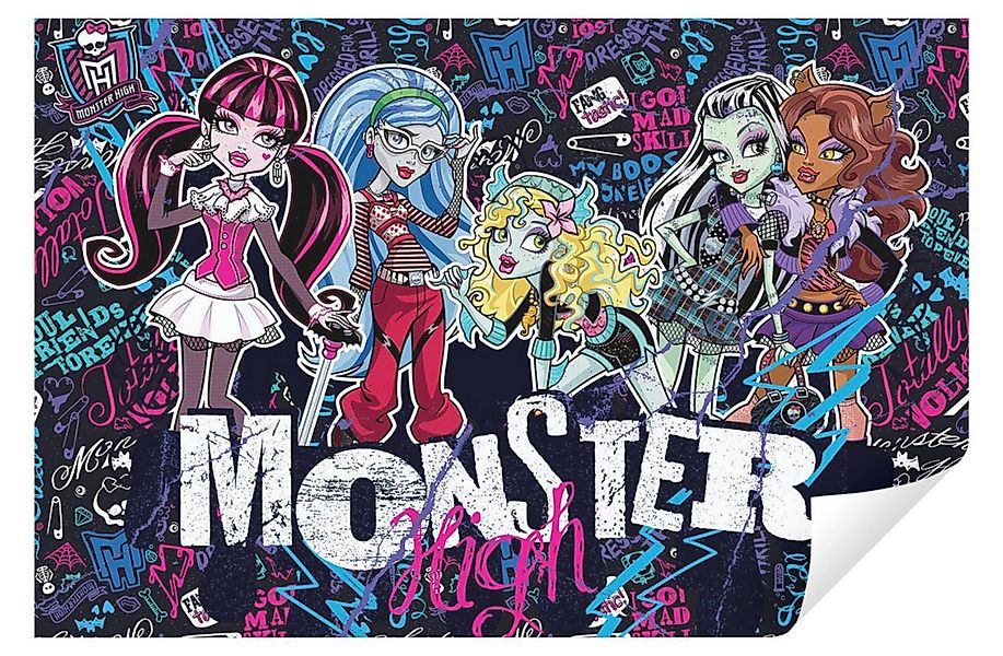 Wallarena Fototapete Kinderzimmer Mädchen Monster Puppen Tapete Vliestapete günstig online kaufen