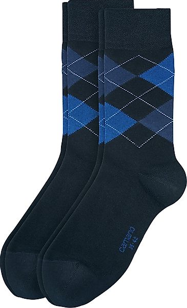 Camano Socken Herren-Socken 2 Paar gemustert günstig online kaufen