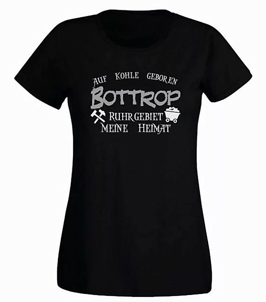 G-graphics T-Shirt Auf Kohle geboren – BOTTROP – Ruhrgebiet – Meine Heimat günstig online kaufen