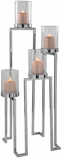 Fink Kerzenhalter "GRANT, Weihnachtsdeko", (1 St.), aus Edelstahl und Glas, günstig online kaufen