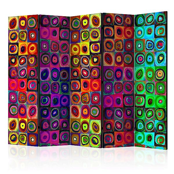 5-teiliges Paravent - Colorful Abstract Art Ii [room Dividers] günstig online kaufen