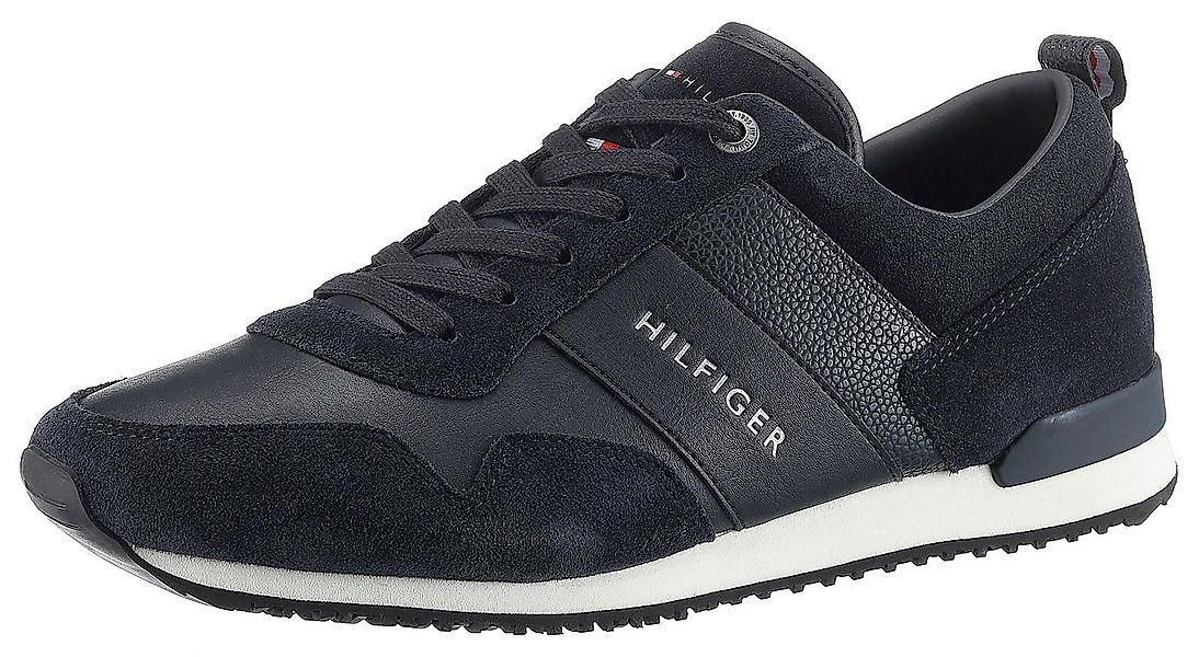 Tommy Hilfiger ICONIC LEATHER SUEDE MIX RUNNER Sneaker, Freizeitschuh, Halb günstig online kaufen