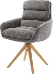 DELIFE Polsterstuhl Abelia-Flex, mit Armlehnen Holzgestell günstig online kaufen